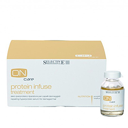 Selective On Care Nutrition Protein Infuse Treatment - Интенсивная протеиновая сыворотка для восстановления поврежденных волос 6*20 мл Selective On Care Nutrition Protein Infuse Treatment - Интенсивная протеиновая сыворотка для восстановления поврежденных волос 6*20 мл