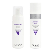 Aravia Professional - Тоник для жирной проблемной кожи Anti-Acne Tonic, 250 мл + Крем-пенка очищающая Vita-C Foaming, 160 мл
Aravia Professional - Тоник для жирной проблемной кожи Anti-Acne Tonic, 250 мл + Крем-пенка очищающая Vita-C Foaming, 160 мл