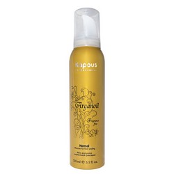 Kapous Fragrance Free Arganoil - Мусс для волос нормальной фиксации с маслом арганы, 150 мл. Kapous Fragrance Free Arganoil - Мусс для волос нормальной фиксации с маслом арганы, 150 мл.