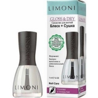Limoni Nail Care Gloss Dry - Покрытие блеск+сушка для ногтей, в коробке, 7 мл
Limoni Nail Care Gloss Dry - Покрытие блеск+сушка для ногтей, в коробке, 7 мл