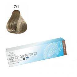Wella Professionals Koleston Perfect Innosense - Стойкая крем-краска 7/1 Блонд пепельный 60 мл Wella Professionals Koleston Perfect Innosense - Стойкая крем-краска 7/1 Блонд пепельный 60 мл