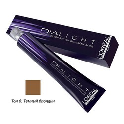 L'Oreal Professionnel Dialight - Краска для волос Диалайт 6 Темный блондин 50 мл L'Oreal Professionnel Dialight - Краска для волос Диалайт 6 Темный блондин 50 мл