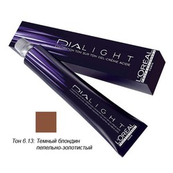L'Oreal Professionnel Dialight - Краска для волос Диалайт 6.13 Темный блондин пепельно-золотистый 50 мл L'Oreal Professionnel Dialight - Краска для волос Диалайт 6.13 Темный блондин пепельно-золотистый 50 мл