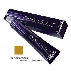 L'Oreal Professionnel Dialight - Краска для волос Диалайт 7.31 Блондин золотисто-пепельный 50 мл L'Oreal Professionnel Dialight - Краска для волос Диалайт 7.31 Блондин золотисто-пепельный 50 мл