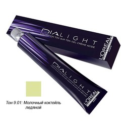 L'Oreal Professionnel Dialight - Краска для волос Диалайт 9.01 Молочный коктейль ледяной 50 мл L'Oreal Professionnel Dialight - Краска для волос Диалайт 9.01 Молочный коктейль ледяной 50 мл