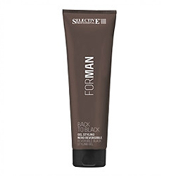 Selective Professional For Man Back to Black – Гель для укладки волос со смываемым чёрным пигментом 150 мл Selective Professional For Man Back to Black – Гель для укладки волос со смываемым чёрным пигментом 150 мл