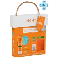 Vichy Набор "Летняя программа ухода за проблемной кожей": Capital Ideal Soleil корректирующий уход против несовершенств SPF30, 50 мл + Mineral Masks минеральная очищающая поры маска с глиной 2x6 мл (саше) + Normaderm глубоко очищающий гель, 15 мл + Космет 
Vichy Набор "Летняя программа ухода за проблемной кожей": Capital Ideal Soleil корректирующий уход против несовершенств SPF30, 50 мл + Mineral Masks минеральная очищающая поры маска с глиной 2x6 мл (саше) + Normaderm глубоко очищающий гель, 15 мл + Космет
