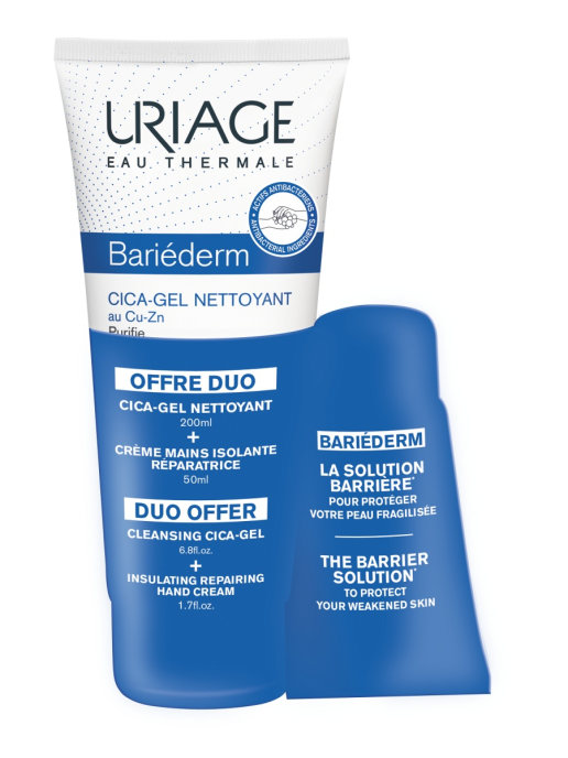 Купить Uriage Bariederm - Набор (Очищающий цика-гель с медью и цинком ...