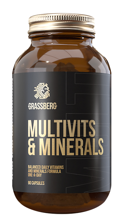 Купить Grassberg Multivit & Minerals - Биологически активная добавка к .