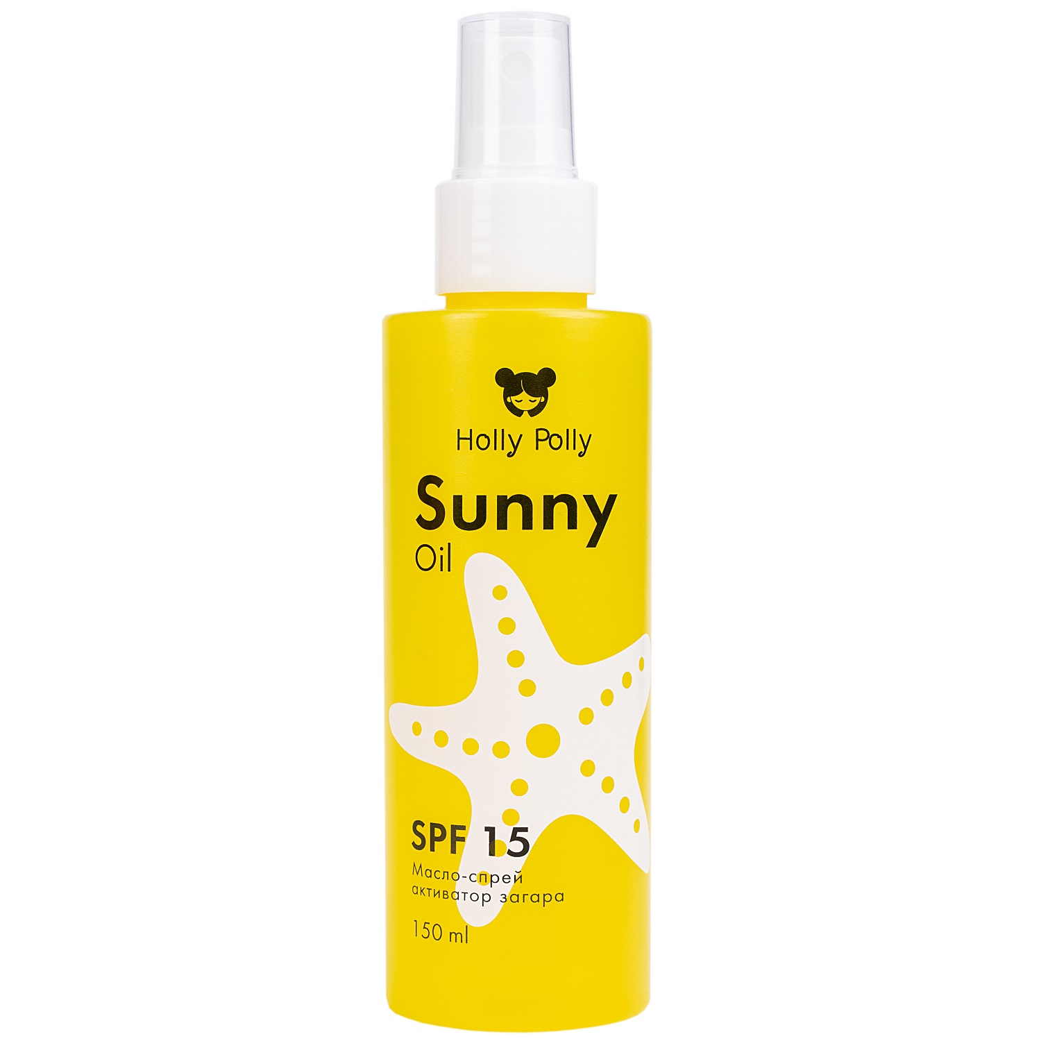 Купить Holly Polly Sunny - Масло-спрей активатор загара SPF15, 150 мл в  интернет-магазине Professional Hair в Москве