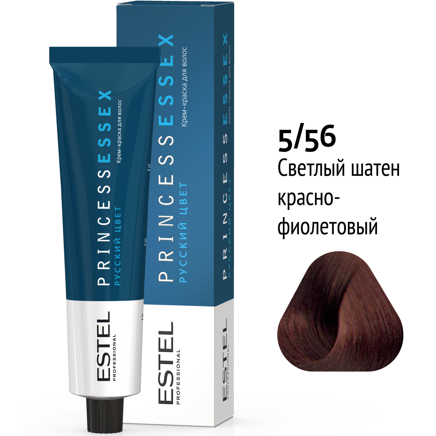 Купить Estel Professional - Крем-краска для волос, тон 5-56 махагон, 60 ...