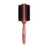 EVO - Круглая щетка для волос [Брюс] с натуральной щетиной, диаметр 38 мм щетка для волос fingerbrush medium