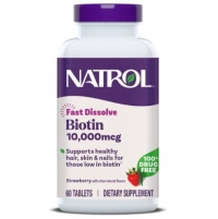 Фото Natrol - Биотин быстрорастворимый 10000 мкг, 60 таблеток