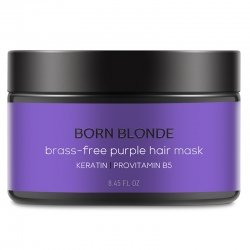 Фото Beautific Born Blonde Brass-Free Purple - Фиолетовая маска для нейтрализации желтизны, 250 мл