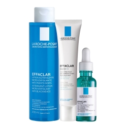 Фото La Roche Posay - Набор для комплексного ухода за жирной проблемной кожей (корректирующий крем-гель DUO(+) 40 мл + ультра-концентрированная сыворотка 30 мл + лосьон для сужения пор 200 мл)