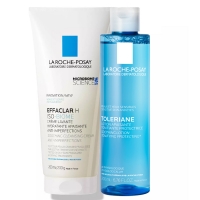 La Roche Posay - Набор для очищения пересушенной проблемной кожи (успокаивающий тоник для чувствительной кожи 200 мл + успокаивающий очищающий крем-гель Н Iso-Biome 200 мл)