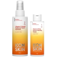 Icon Skin - Набор для очищения кожи: энзимная пудра 75 г + тоник 150 мл