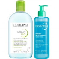 Фото Набор очищающий: гель 400 мл + мицеллярная вода 500 мл