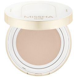 Фото Missha - Тональный кушон "Прозрачное свечение" Glow Cushion SPF40 PA++, 21P Fair Pink Beige, 14 г