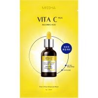 Missha Vita C Plus Ampoule Mask - Маска для лица с витамином С "Коррекция пигментации", 27 г - фото 1