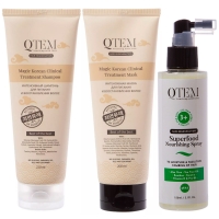 Qtem - Набор для восстановления волос, увлажнения и облегчение расчесывания, 3 средства ЭХ99989446430 - фото 1
