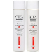 Qtem - Набор для интенсивного восстановления волос: шампунь 250 мл + крем-маска 250 мл набор люкс для интенсивного питания и восстановления sublime gold global rejuvenation set