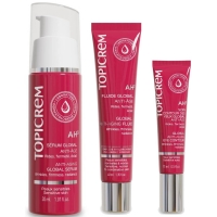 Topicrem - Набор антивозрастных средств для лица: сыворотка 30 мл + флюид 40 мл + крем для век 15 мл