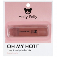Фото Holly Polly - Оттеночный бальзам для губ Oh My Hot! Rose Nude нюдово-розовый, 4,9 г