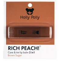 Фото Holly Polly - Оттеночный бальзам для губ Rich Peach! Brown Sugar коричнево-персиковый, 4,9 г