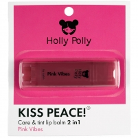 Фото Holly Polly - Оттеночный бальзам для губ Kiss Peace! Pink Vibes розово-малиновый, 4,9 г