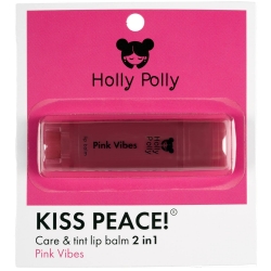 Фото Holly Polly - Оттеночный бальзам для губ Kiss Peace! Pink Vibes розово-малиновый, 4,9 г