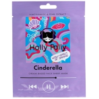 Holly Polly - Тканевая маска для лица с ниацинамидом и экстрактом жемчуга Cinderella на кремовой основе, 22 г