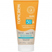 Фото Topicrem - Увлажняющее солнцезащитное молочко SPF50+ для всей семьи 3+, 50 мл