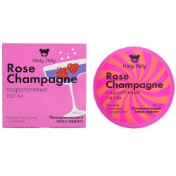 Фото Гидрогелевые патчи для глаз Rose Champagne с экстрактом розового винограда и клубники, 60 шт
