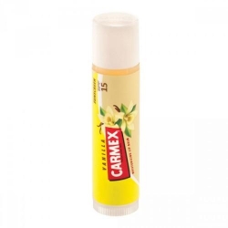 Фото Carmex - Бальзам для губ с запахом ванили с защитным фактором SPF 15 в стике, 1 шт