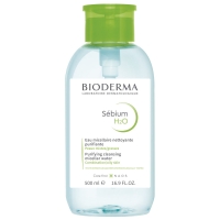 Bioderma - Вода очищающая, флакон-помпа, 500 мл yves rocher мицеллярная вода для снятия макияжа очищающая c перечной мятой био 400