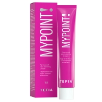 Tefia MyPoint - Крем-краска для волос перманентная, 4.81 брюнет коричнево-пепельный, 60 мл перманентная краска для волос tefia ambient 8 17 светлый блондин пепельно фиолетовый 60 мл