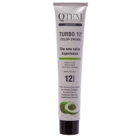 Qtem - Краситель перманентный Turbo 12 Color Cream с восстанавливающими активами, 11.13 Суперплатина песочный блонд, 100 мл - фото 8