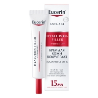 Eucerin - Крем для ухода за кожей вокруг глаз SPF 15, 15 мл renu адванс р р д ухода за контактными линзами 100 мл