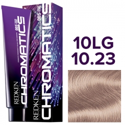 Фото Redken Chromatics - Краска для волос без аммиака 10.23-10LG мерцающий-золотой, 60 мл