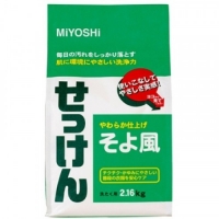 Miyoshi - Порошковое мыло для стирки на основе натуральных компонентов, с ароматом цветочного букета, 2160 г - фото 1