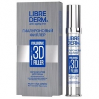 Фото Librederm 3D Hyaluronic filler Night Face Cream - Филлер ночной для лица с гиалуроновой кислотой, 30 мл