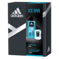 

Adidas Ice Dive - Набор для мужчин, туалетная вода и гель для душа 3в1, 1 шт