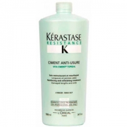 Фото Kerastase Resistance Ciment Anti-Usure - Укрепляющее средство для ослабленных волос и посечённых кончиков, 1000 мл