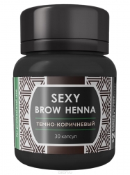 Фото Sexy Brow - Темно-коричневая хна для бровей, 30 капсул