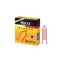 Sico - Презервативы ribbed, 3 шт от Professionhair