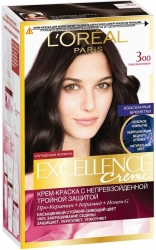 Фото L'Oreal Excellence - Краска для волос, тон 300 Dark, 270 мл