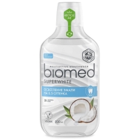 Splat Biomed - Комплексный ополаскиватель для полости рта Superwhite 6+, 500 мл зубная паста biomed white complex 100 г зубная щетка средняя biomed black 2 шт