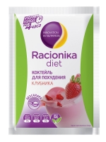 Racionika Diet - Белковый коктейль для похудения клубника, саше 25 гр
