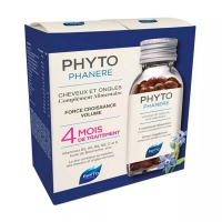 Phyto Phytophanere - Пищевая добавка для укрепления волос и ногтей 120 капсул х 2 пищевая добавка laboratoires copmed ph regul капсулы 60 шт